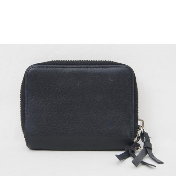 67565 2 Balenciaga Paper Bill Fold Wallet Black