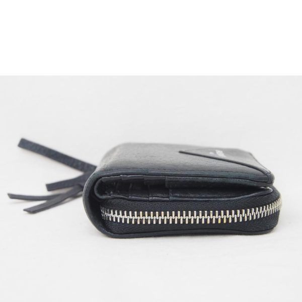 67565 4 Balenciaga Paper Bill Fold Wallet Black