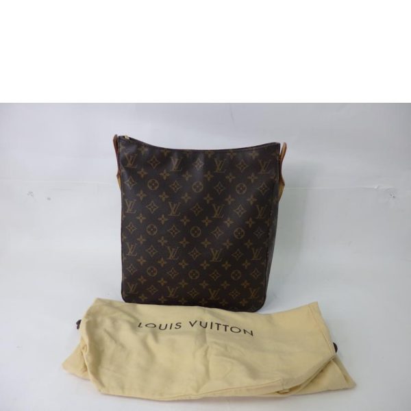 67632 7 Louis Vuitton Looping GM Monogram Shoulder Bag Brown