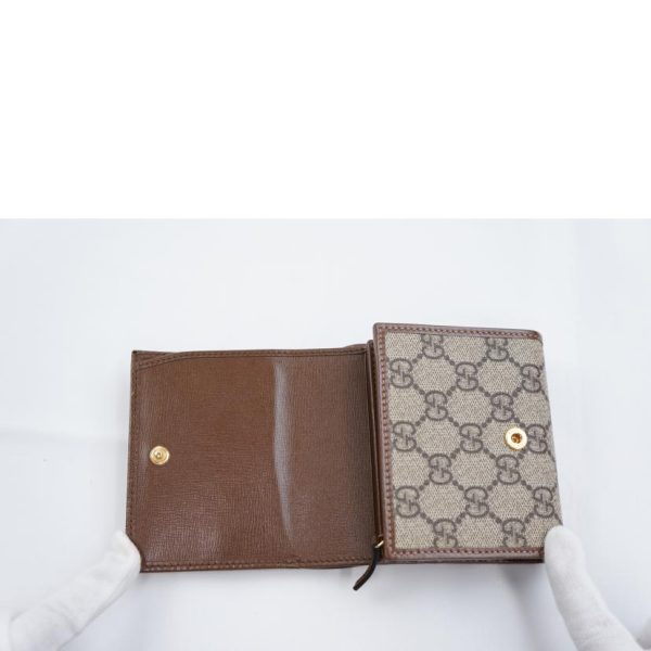 67656 4 Gucci GG Supreme Horsebit Wallet