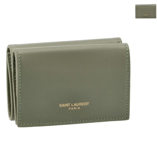 6782721jb1j Saint Laurent Paris Wallet Tri fold Tiny Mini Wallet