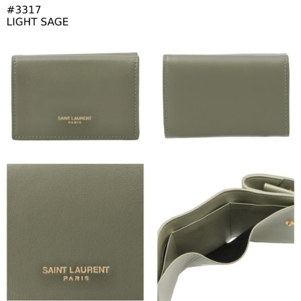 6782721jb1j 7 Saint Laurent Paris Wallet Tri fold Tiny Mini Wallet