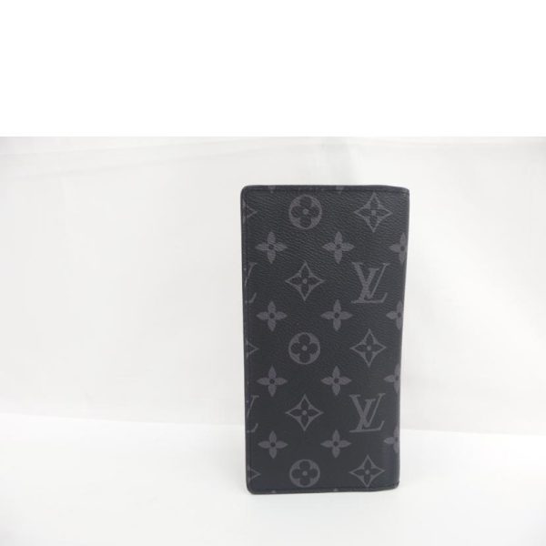 67997 2 Louis Vuitton Portefeuil Brazza Monogram Eclipse Wallet Black