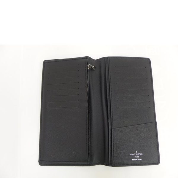 67997 4 Louis Vuitton Portefeuil Brazza Monogram Eclipse Wallet Black