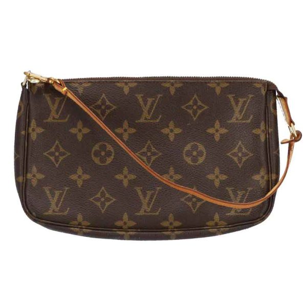 68085 1 Louis Vuitton Pochette Accessoire Monogram Pouch Brown