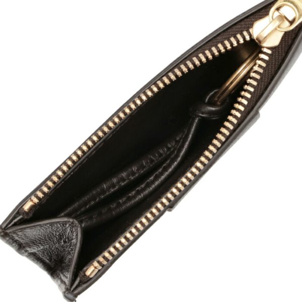 681009vcqc42132 4 Bottega Veneta Card Case Key Ring Intrecciato Dark Brown