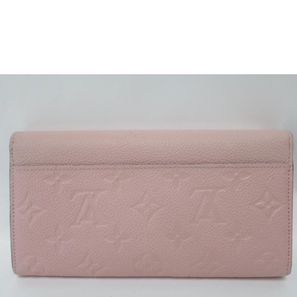 68345 2 Louis Vuitton Portefeuil Sala Monogram Empreinte Wallet Rose Ballerine