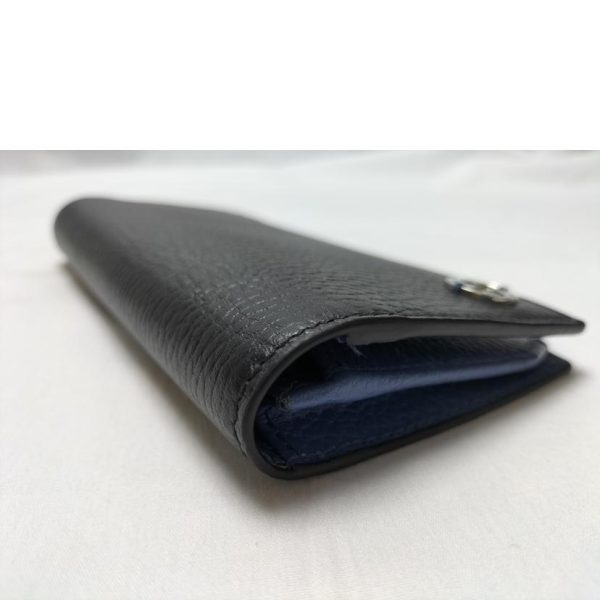 68349 3 Gucci Interlocking G Leather Bi Fold Long Wallet Black