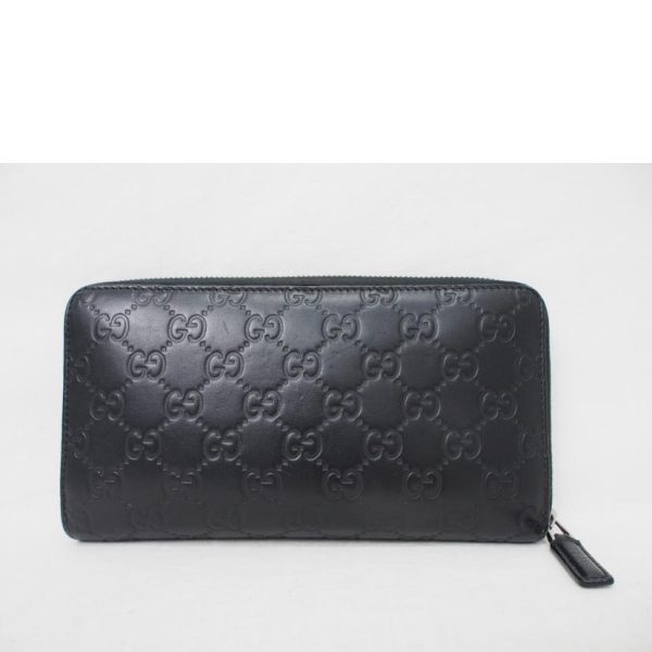 68357 1 GUCCI Guccissima Round Zipper Long Wallet