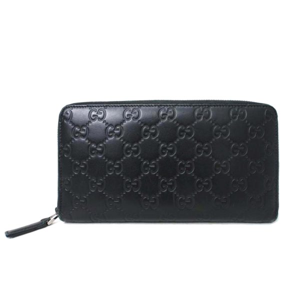 68357 2 GUCCI Guccissima Round Zipper Long Wallet