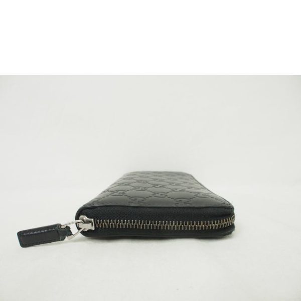 68357 3 GUCCI Guccissima Round Zipper Long Wallet