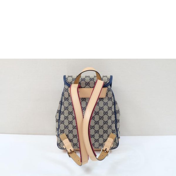 68412 2 Gucci GG Canvas Childrens Backpack Beige