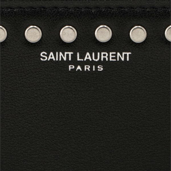 685660aaaej1000 3 Saint Laurent Paris Wallet Bifold Studded Mini Wallet Black