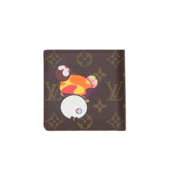 68571 2 Louis Vuitton Marco Wallet Monogram Panda Brown