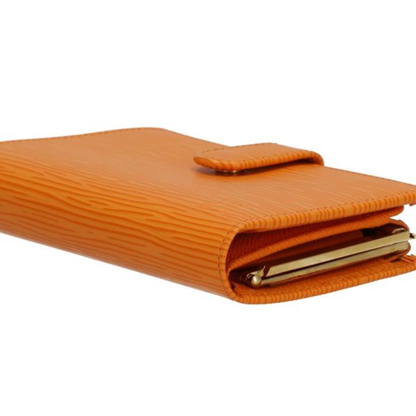 68588 3 Louis Vuitton Viennois Epi Wallet Orange