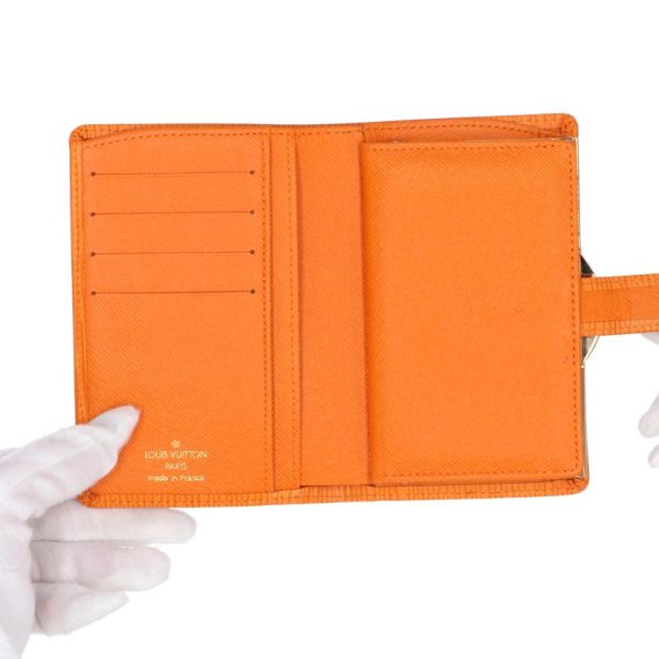 68588 4 Louis Vuitton Viennois Epi Wallet Orange