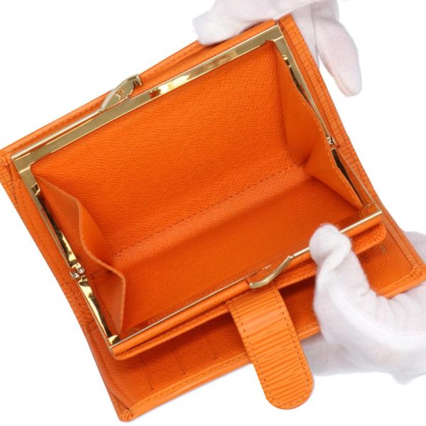 68588 6 Louis Vuitton Viennois Epi Wallet Orange