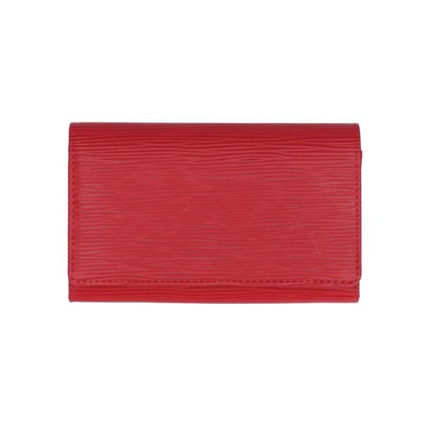 68595 1 Louis Vuitton Portefeuil Viet Tresor Epi Wallet Coquelicot