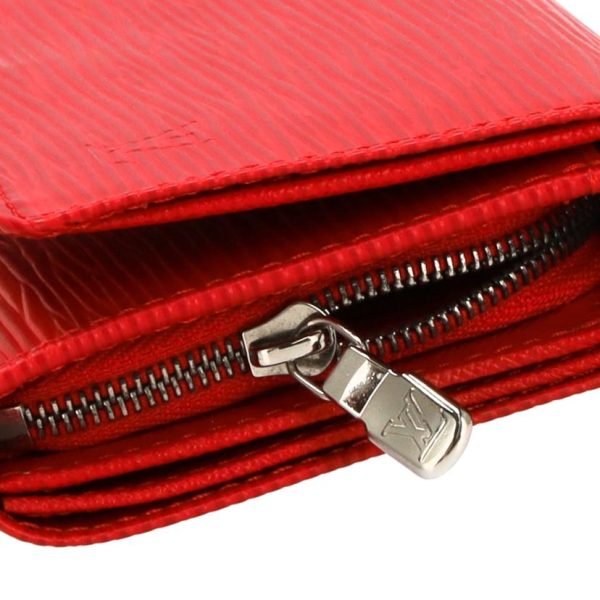 68595 6 Louis Vuitton Portefeuil Viet Tresor Epi Wallet Coquelicot