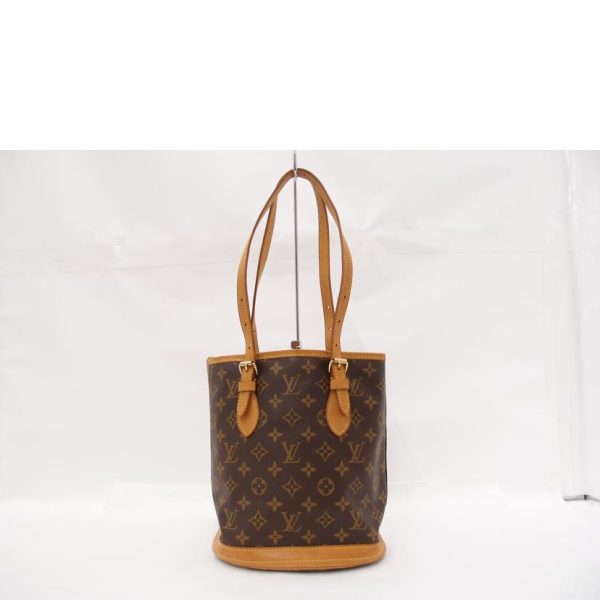 68777 2 Louis Vuitton Petit Baguette Monogram Bag Brown