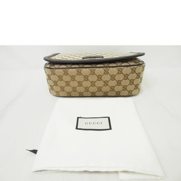 68951 9 Gucci GG Canvas Messenger Shoulder Bag Black