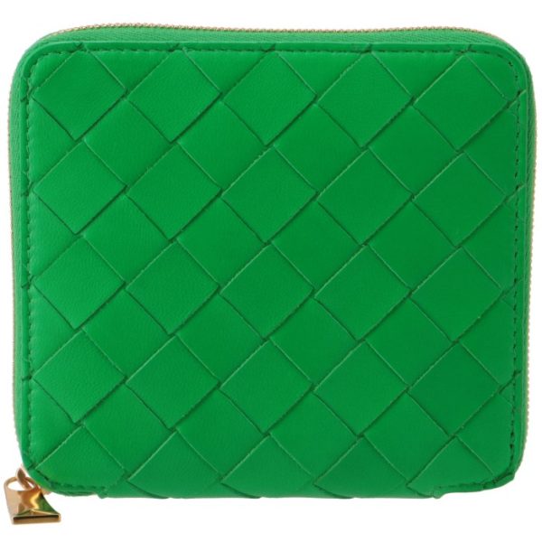 690572vcpp23722 1 Bottega Veneta Compact Round Zipper Intrecciato Wallet