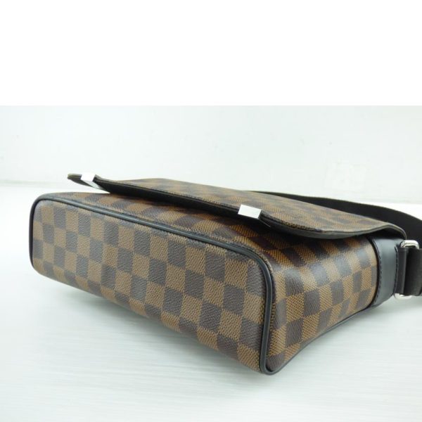 69132 3 Louis Vuitton District PM NM Damier Ebene Bag Brown