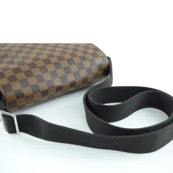 69132 4 Louis Vuitton District PM NM Damier Ebene Bag Brown