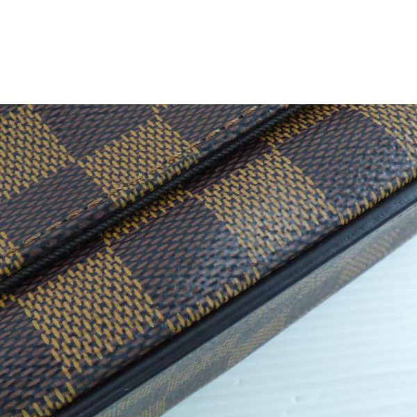 69132 7 Louis Vuitton District PM NM Damier Ebene Bag Brown