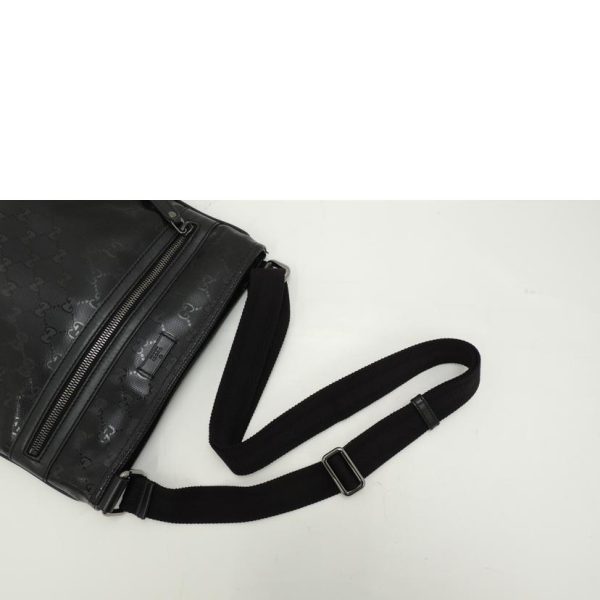 69357 4 Gucci GG Implemented Shoulder Bag Black