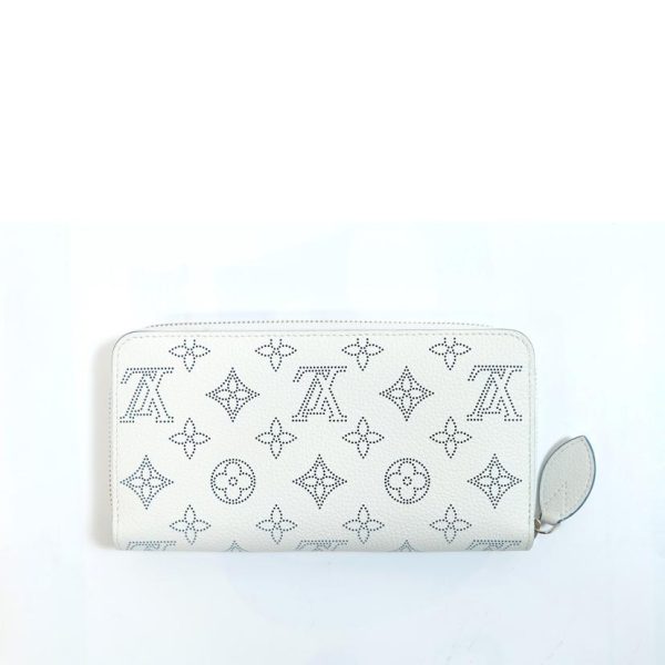 69362 2 Louis Vuitton Zippy Wallet Monogram Mahina Wallet Snow