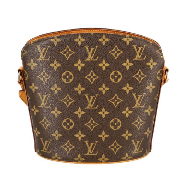 69512 2 Louis Vuitton Drouot Monogram Shoulder Bag Brown