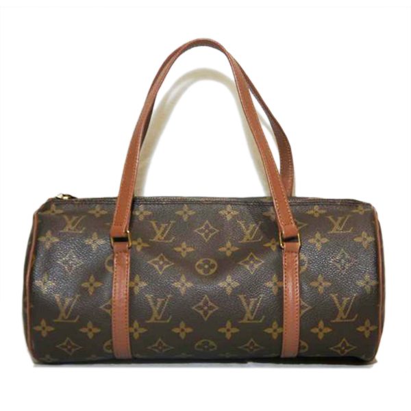 69515 1 Louis Vuitton Old Papillon 30 Monogram Bag Brown