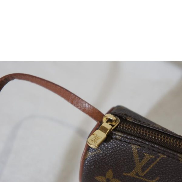 69515 10 Louis Vuitton Old Papillon 30 Monogram Bag Brown