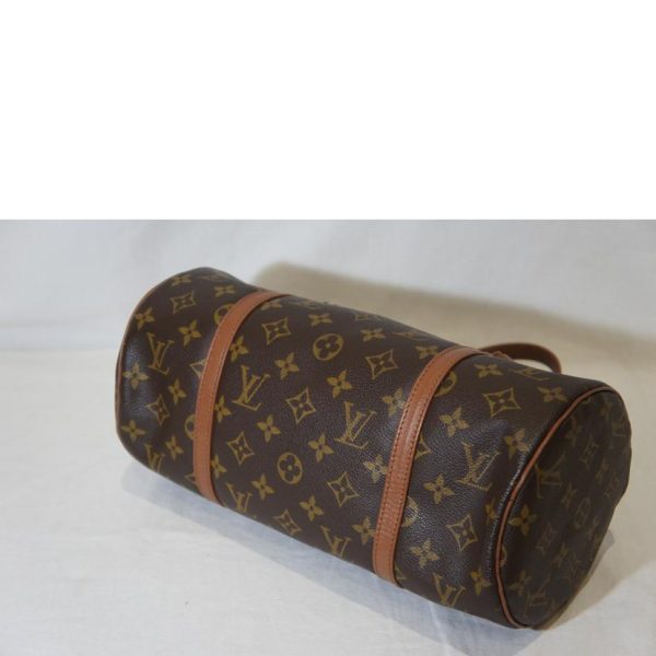 69515 3 Louis Vuitton Old Papillon 30 Monogram Bag Brown