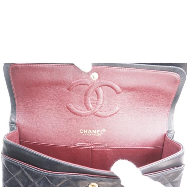 69571 5 Chanel Matelasse Flap Chain Shoulder Black