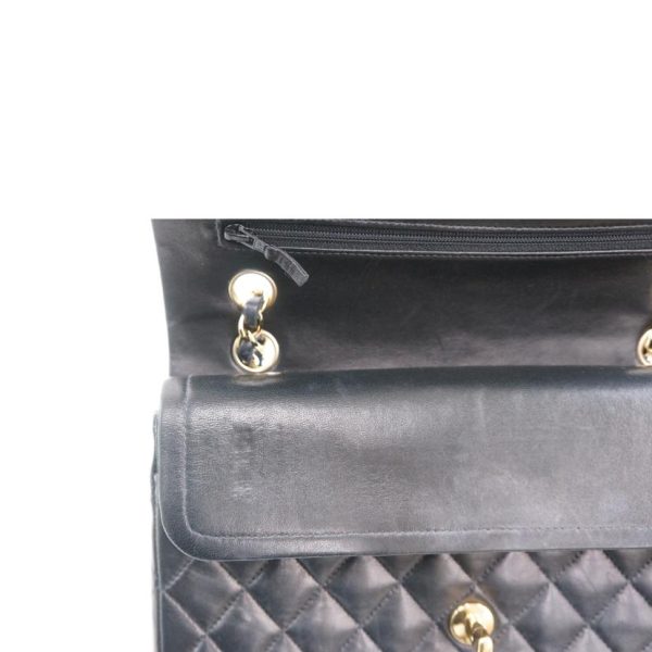 69571 6 Chanel Matelasse Flap Chain Shoulder Black