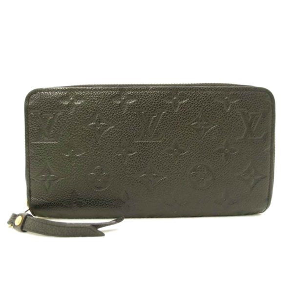 69606 1 Louis Vuitton Zippy Wallet Monogram Empreinte Wallet Noir