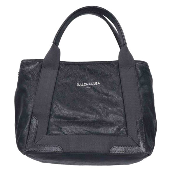 69694 1 Balenciaga Navy Cabas Tote Bag Gray