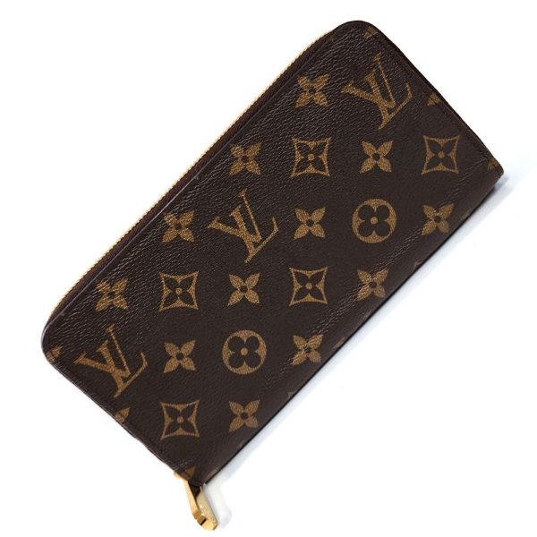 698 1 Louis Vuitton Zippy Wallet Long Wallet Monogram Canvas Brown Pink