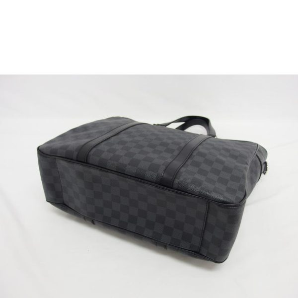 69809 3 Louis Vuitton Tadao PM Tote Bag Damier Graphite Gray