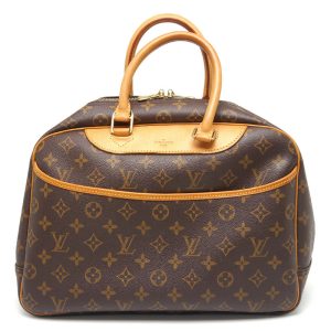 6h0010 1 Louis Vuitton Delightful PM Monogram Canvas Shoulder Bag Brown