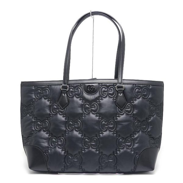 6h0064 1 GUCCI GG Matelasse medium tote bag black