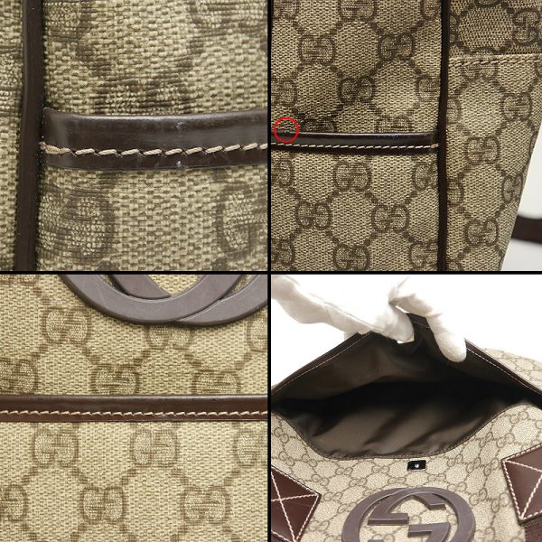 6h0134 6 GUCCI Interlocking G Briefcase Business Bag GG