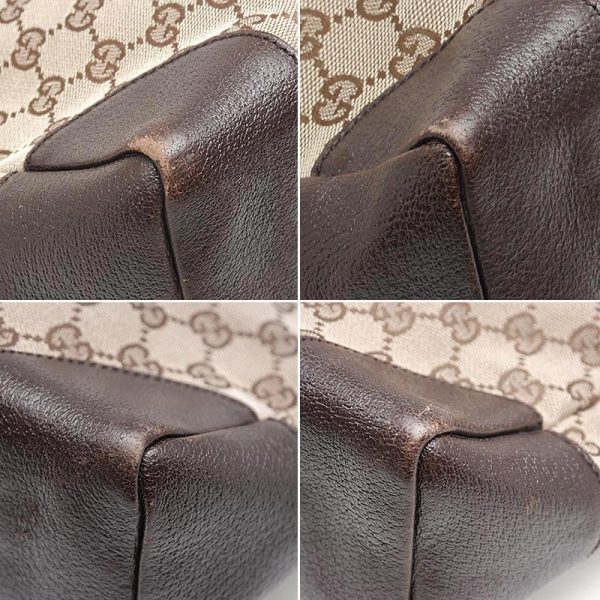 6h0237 5 GUCCI shoulder bag GG canvas x leather