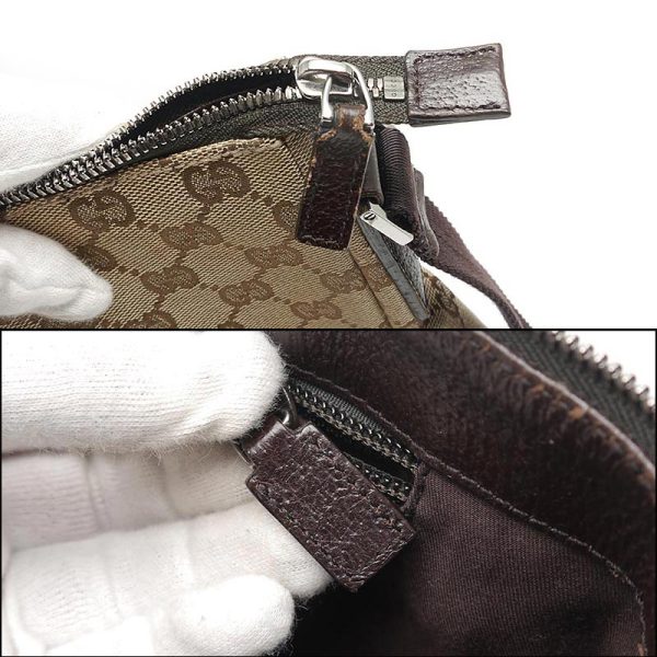 6h0237 6 GUCCI shoulder bag GG canvas x leather