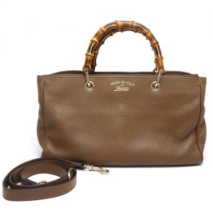 6h0238 1 Louis Vuitton Ellipse Monogram Satchel Bag Brown