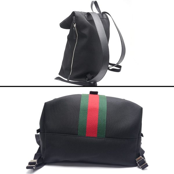 6h0270 2 GUCCI techno canvas backpack Sherry line rucksack