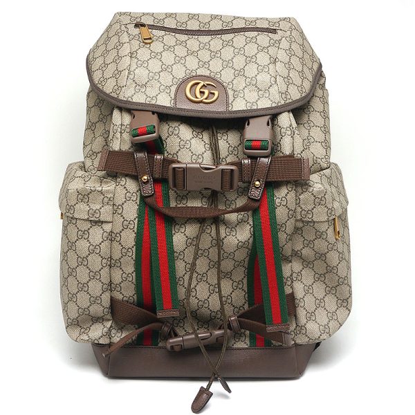 6h0271 1 GUCCI Skateboarding Backpack GG Supreme Backpack