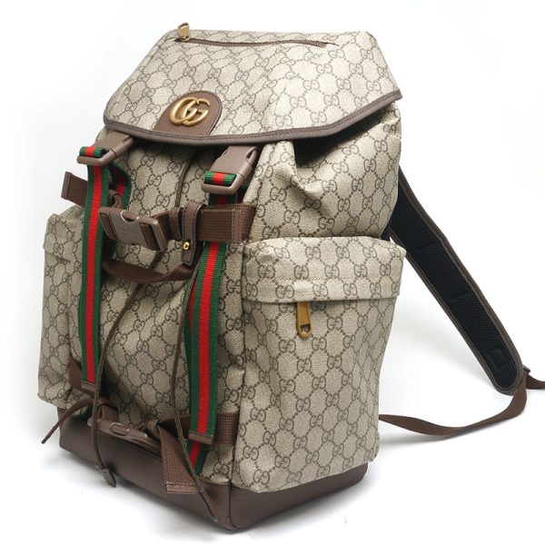 6h0271 2 GUCCI Skateboarding Backpack GG Supreme Backpack